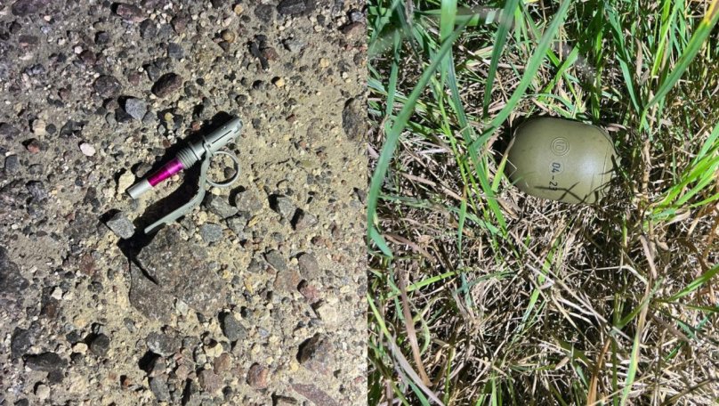 На Львівщині п’яний водій викинув гранату, коли його зупинила поліція (фото)