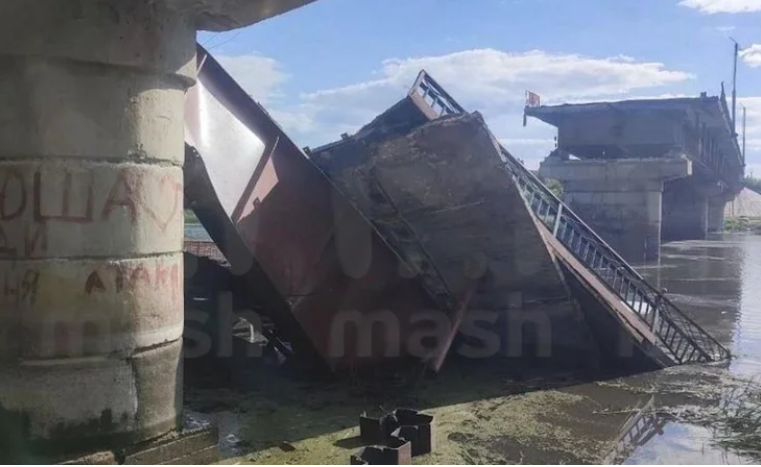 Росіяни заявили, що ЗСУ знищили стратегічно важливий міст у Курській області