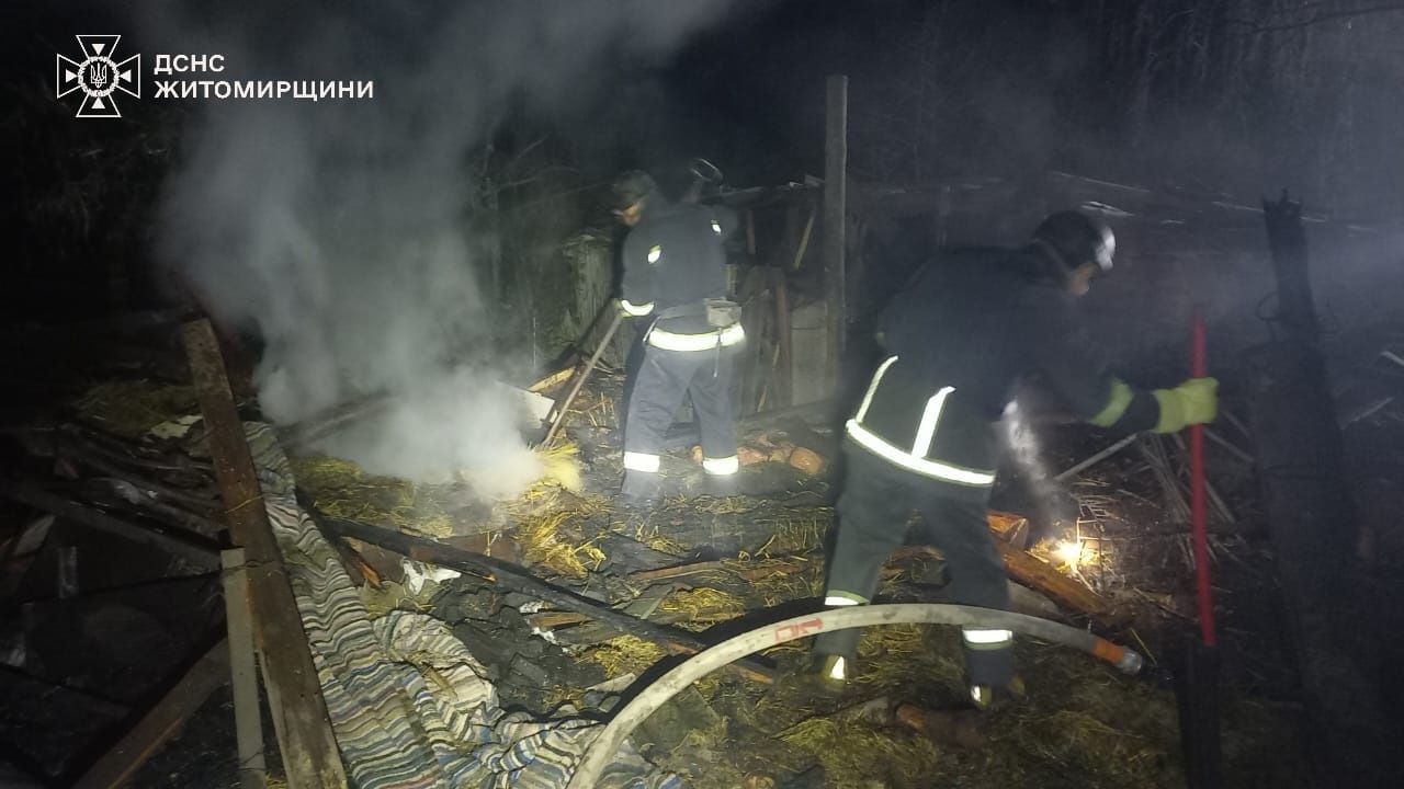 На Житомирщині уламки ракет впали на будинок (фото)