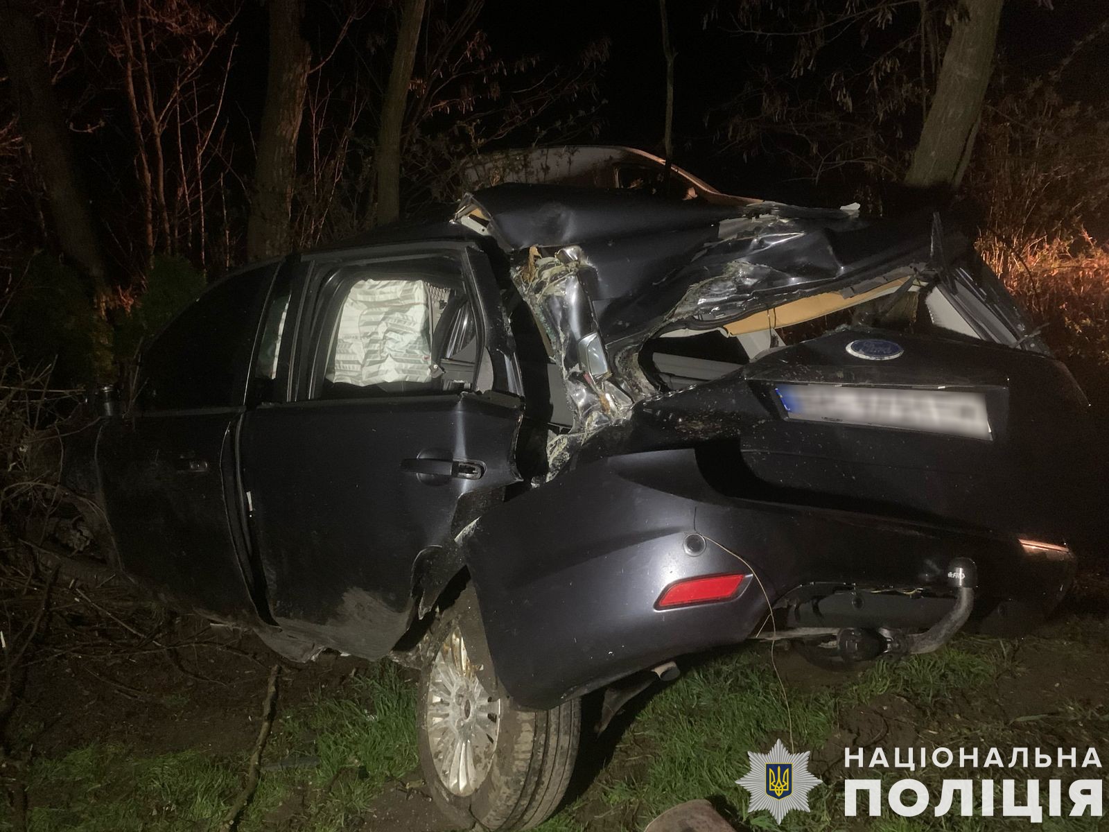На Львівщині водій Ford Focus в’їхав у дерево: травмувалася 18-річна пасажирка (фото)