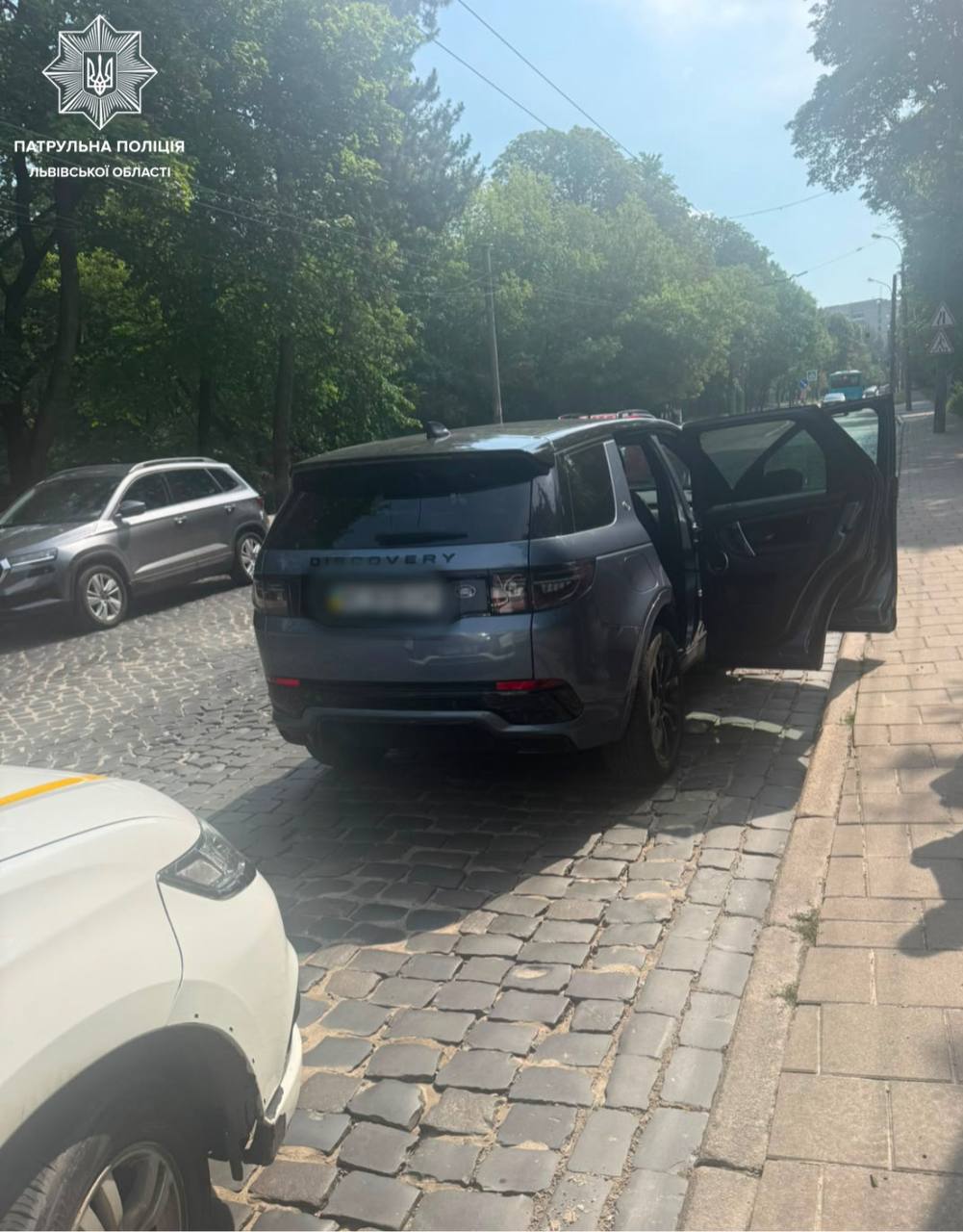 У Львові п'яний водій на авто зніс металевий стовпець: як ловили порушника (фото)