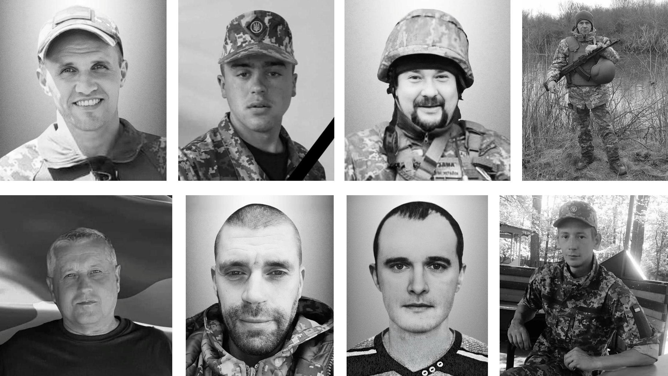 Загинули на різних напрямках фронту: Львівщина прощається з вісьмома Героями