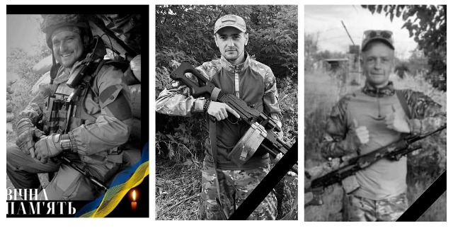 Загинули на Донеччині. Львівщина прощається із трьома захисниками