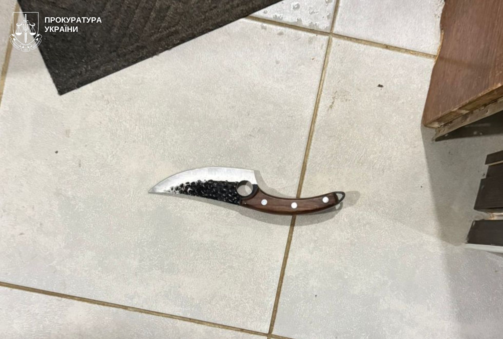 На Львівщині поліцейський приїхав на виклик і отримав удар ножем в обличчя