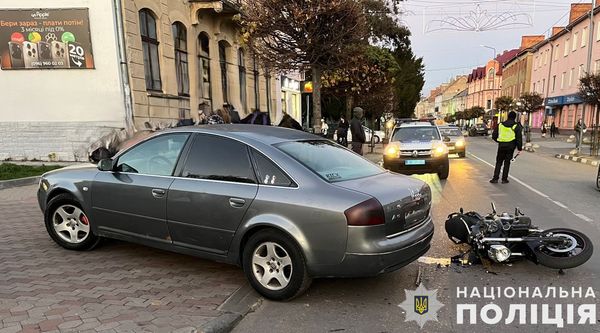На Львівщині внаслідок ДТП травмувався 15-річний мотоцикліст