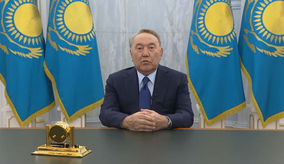 Назарбаєв уперше виступив з відеозверненням після протестів у Казахстані