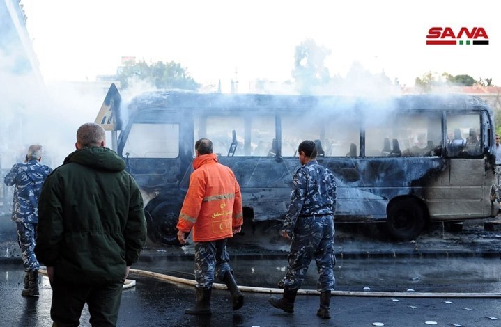Терористи підірвали автобус у центрі Дамаска. 14 загиблих