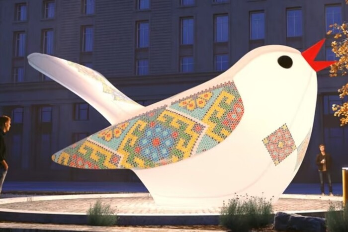 Євробачення-2023. У Ліверпулі встановлюють інсталяцію "Співочий соловейко"