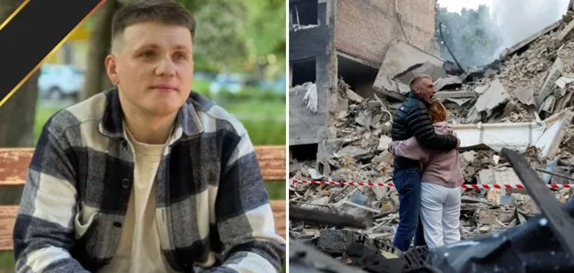 Відоме ім'я загиблого хлопця, чиї батьки стояли біля руїн знищеного будинку у Києві