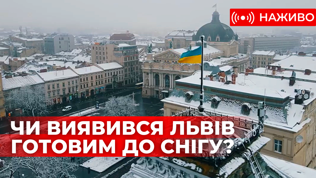 Перший сніг у Львові: чи готове місто до негоди. Наживо