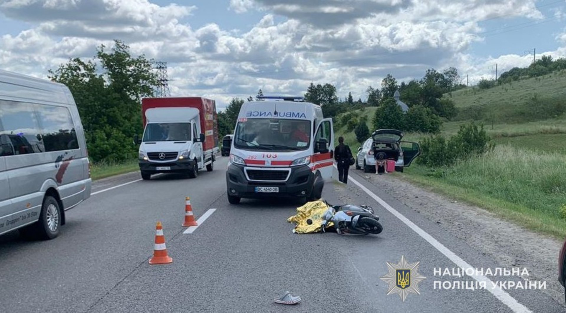 На Львівщині в аварію потрапив іноземець: подробиці (фото)