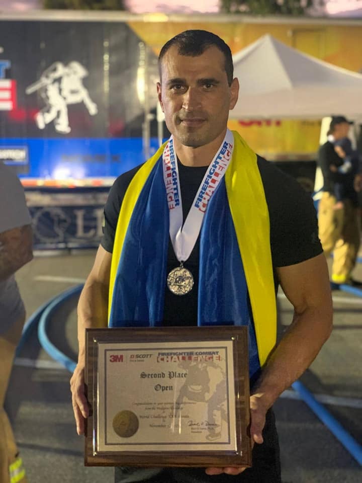 Український рятувальник здобув «срібло» на Чемпіонаті світу серед пожежників