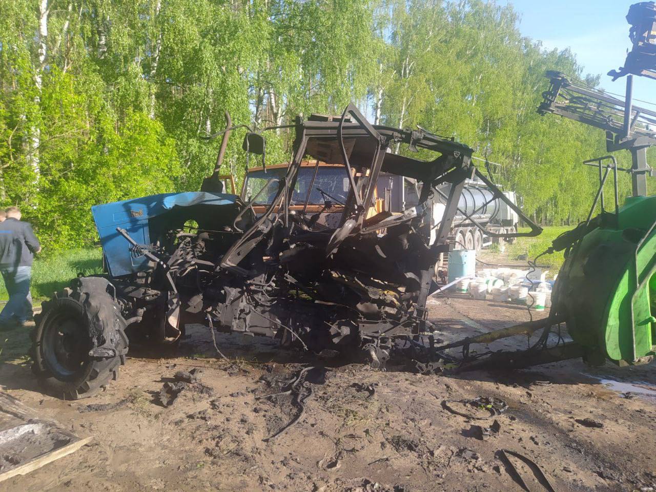 На Чернігівщині трактор підірвався на міні. Водій загинув