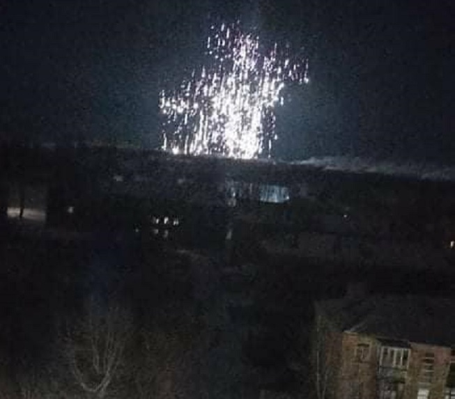 Окупанти обстріляли Попасну забороненими фосфорними боєприпасами