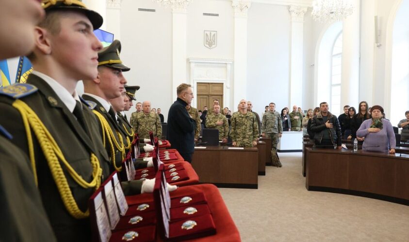 У Львові рідним загиблих воїнів вручили відзнаку «Почесний знак Святого Юрія»