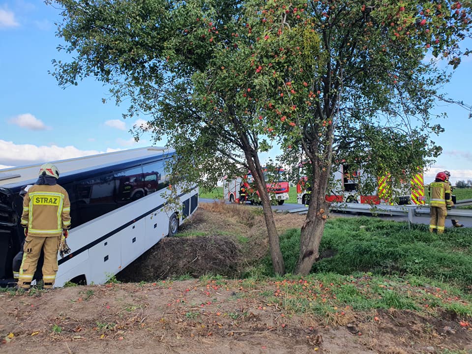 У Польщі автобус із дітьми злетів у кювет. Є постраждалі