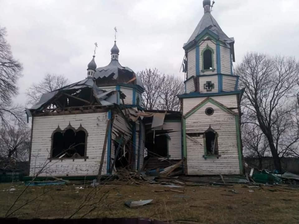 На Житомирщині окупанти знищили 160-річну церкву