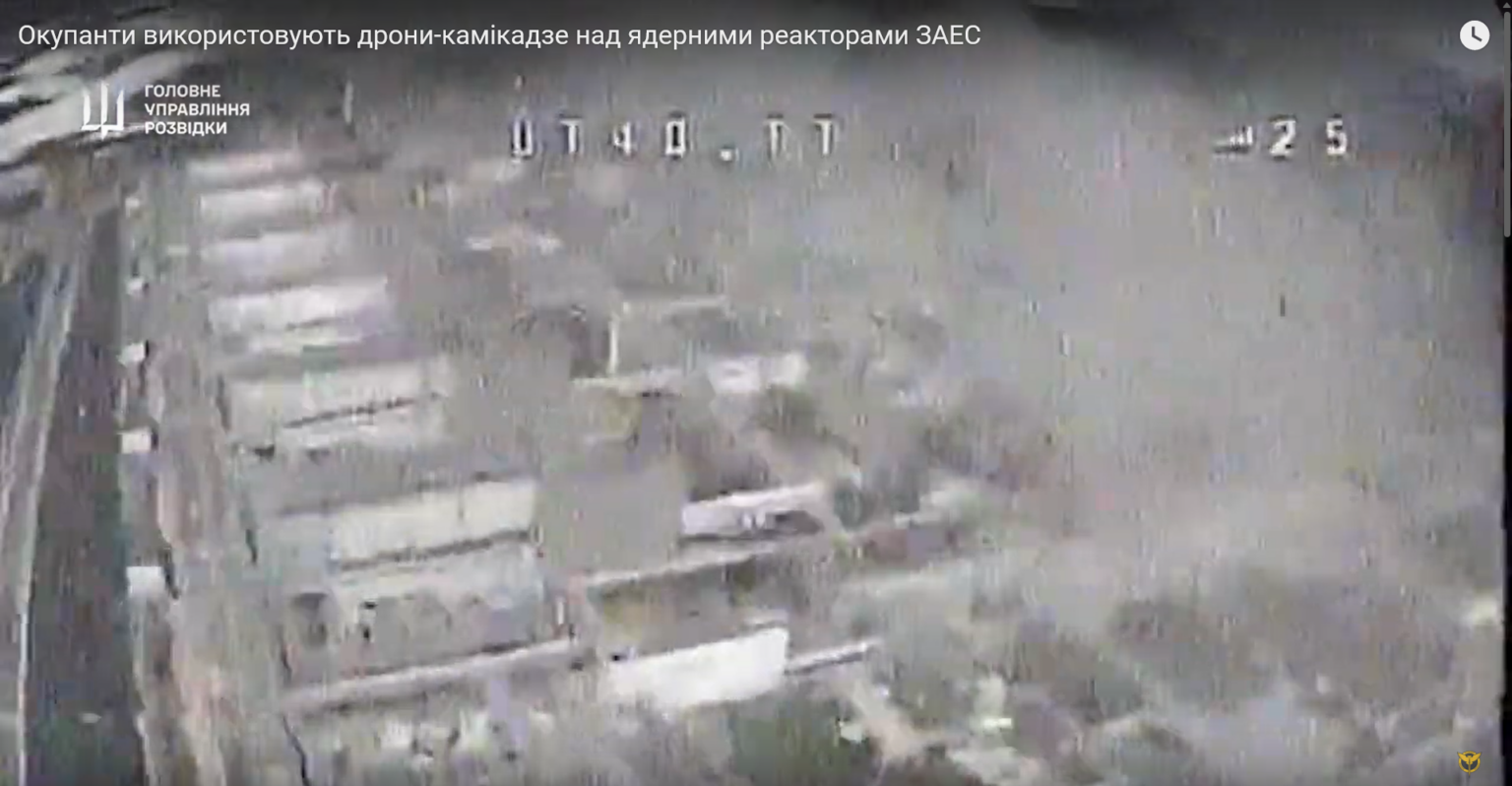 Росіяни використовують дрони-камікадзе над ядерними реакторами ЗАЕС, – ГУР