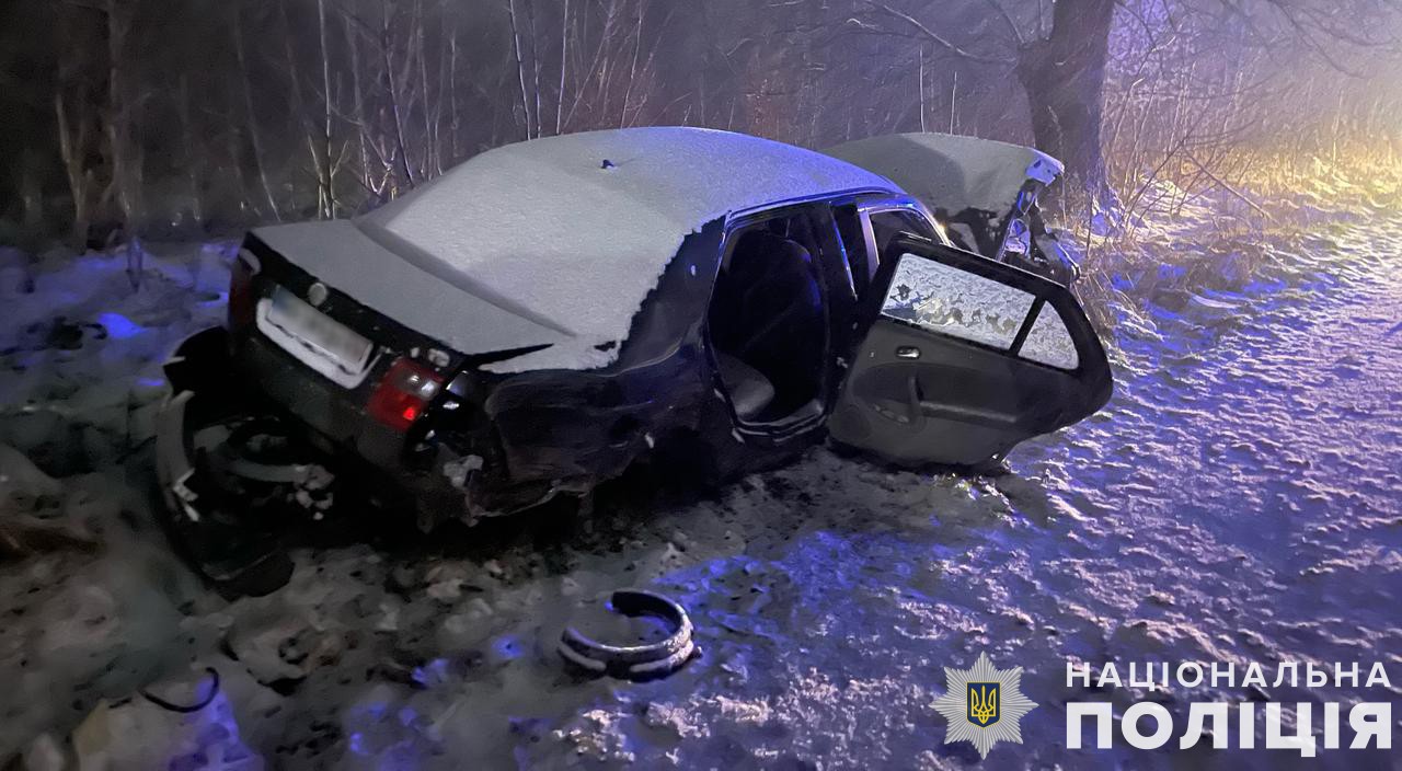 Автотроща на Львівщині: водій влетів у дерево
