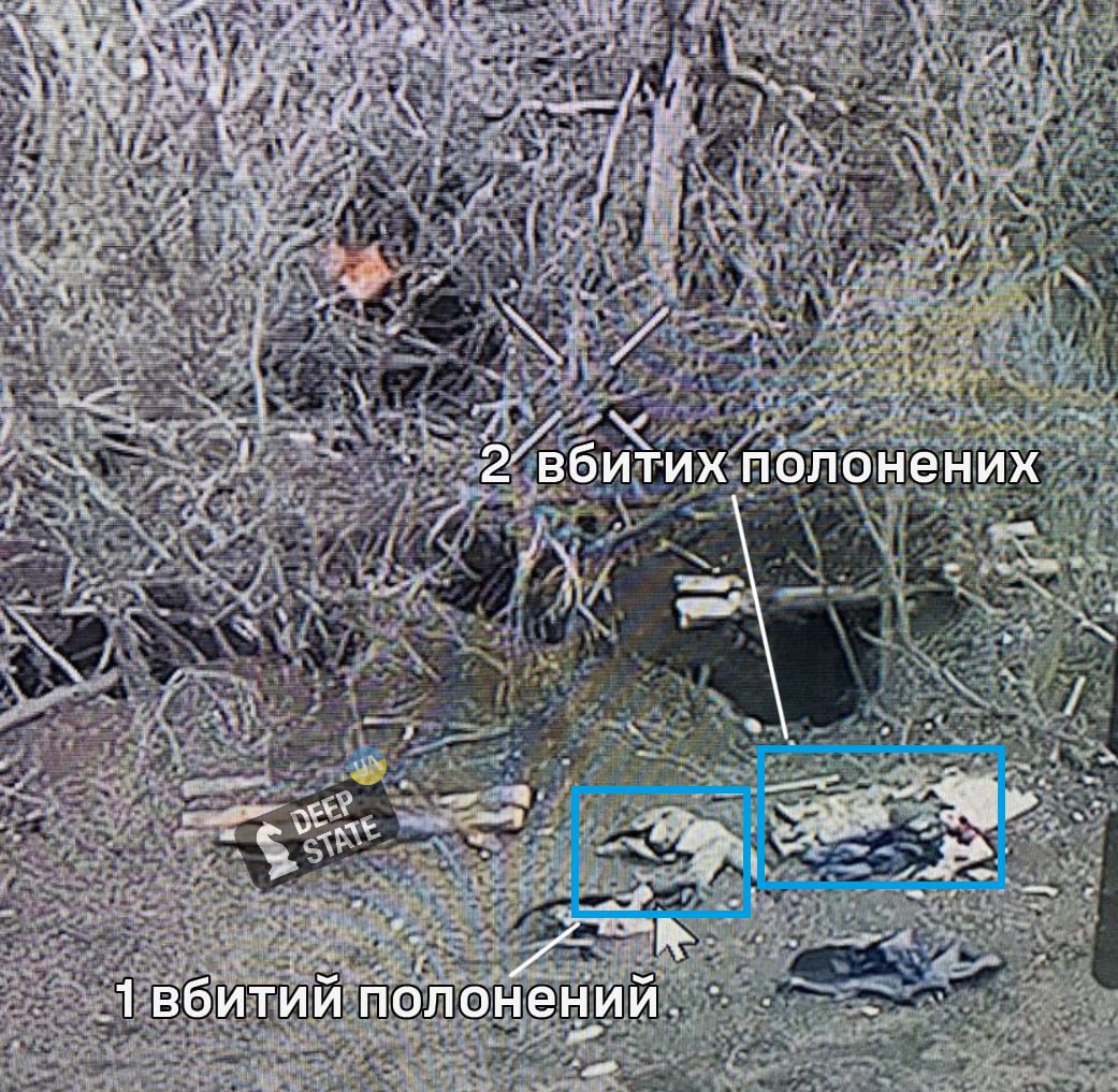 Російські загарбники розстріляли трьох українських військовополонених на Донеччині