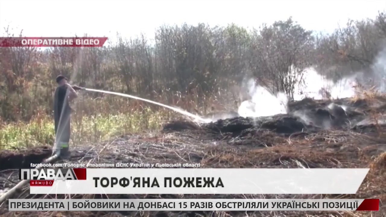 Рятувальники уже 2 тижні гасять торф'яну пожежу