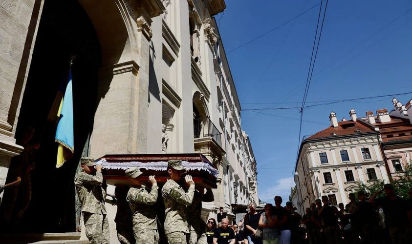 Львів прощається з чотирма Героями, які загинули на війні за Україну