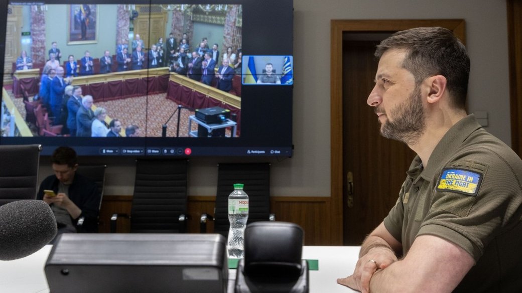 «Росія готова втрачати та вбивати». Зеленський звернувся до парламенту Люксембургу