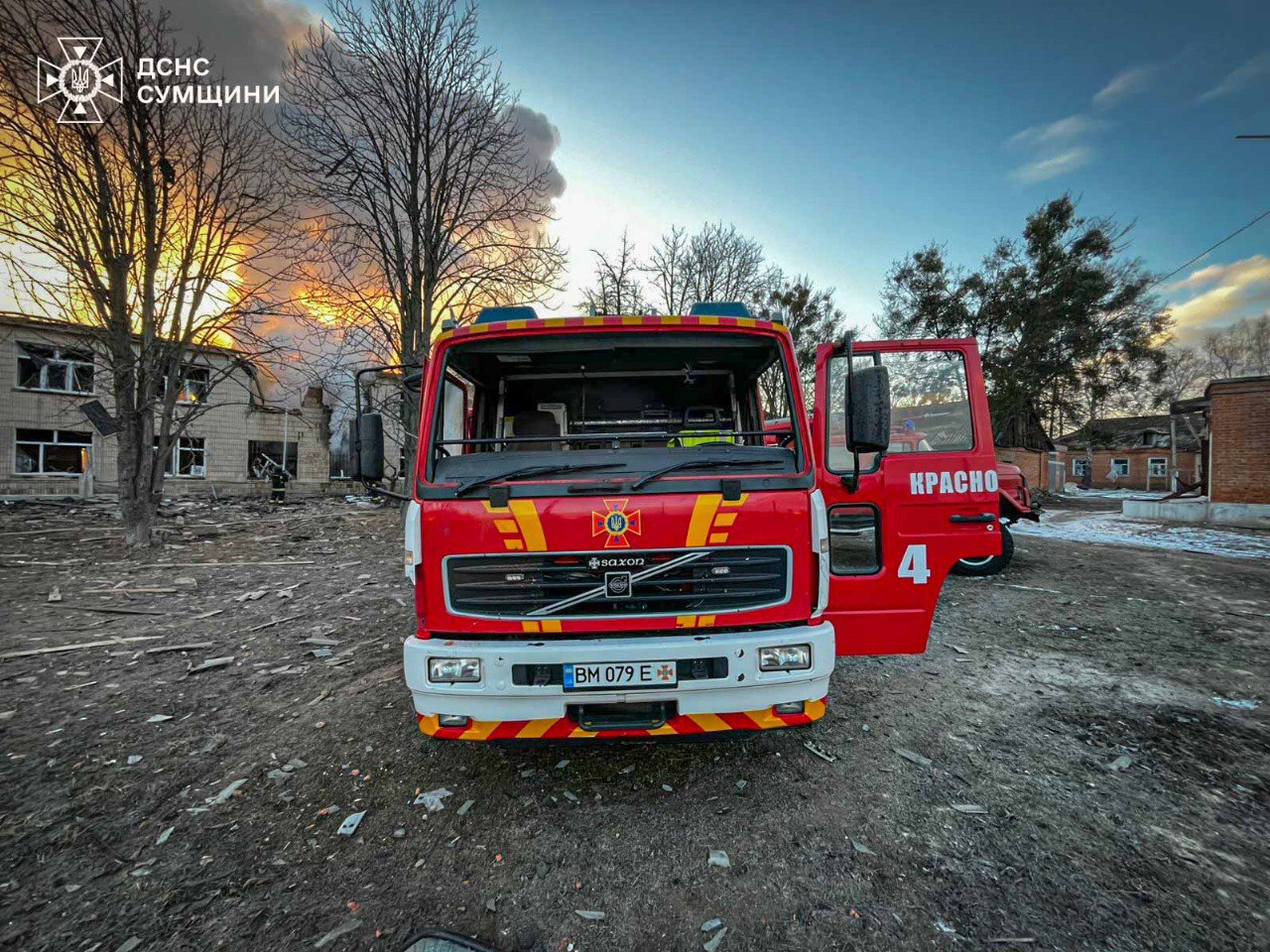 Атака на медзаклад на Сумщині: з'явилися фото з місця