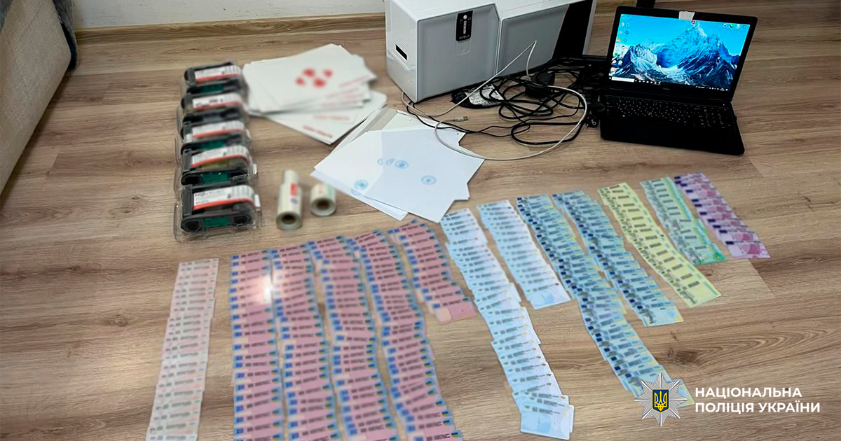 «Штампував» підроблені водійські посвідчення: на Хмельниччині викрили підпільну поліграфію (фото)