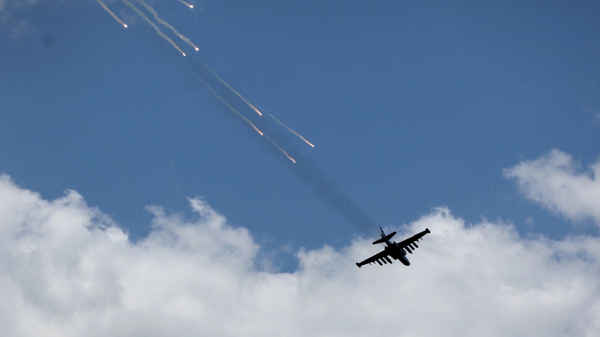 У Росії розбився військовий літак Су-25
