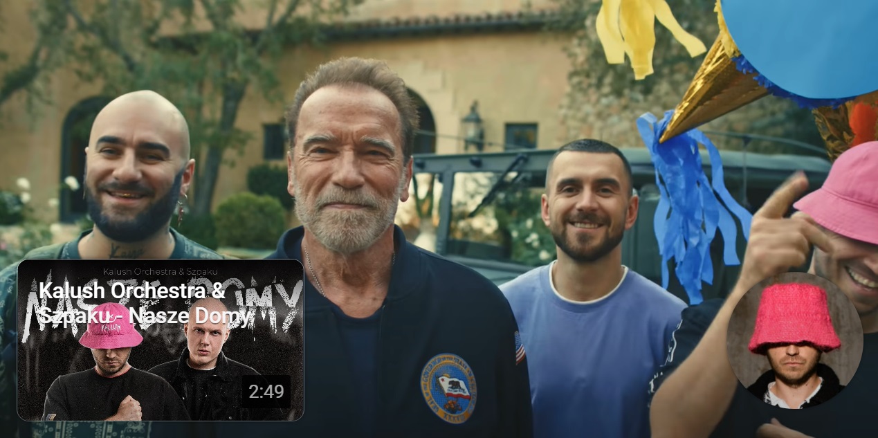 "Щедрий вечір" і Шварценеггер: "залізний Арні" з'явився в кліпі Kalush Orchestra