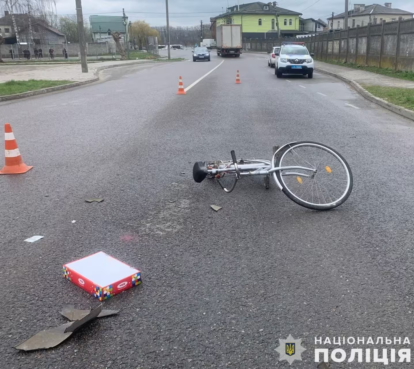 Аварія на Львівщині: легковик збив велосипедиста (фото)