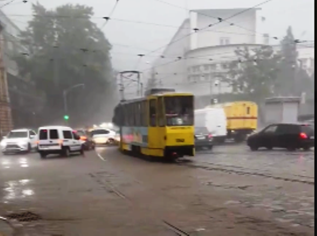 Через негоду у Львові не курсує електротранспорт