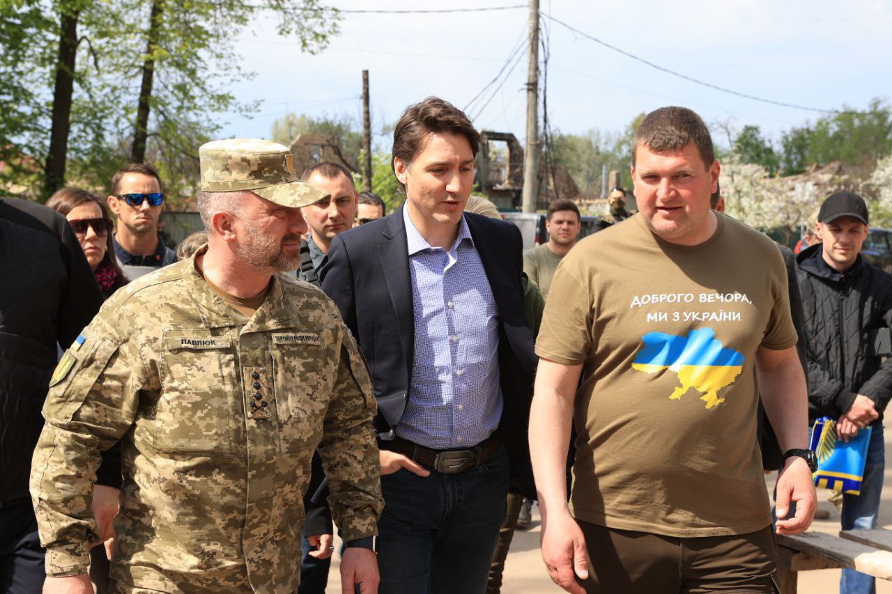 Прем’єр-міністр Канади Трюдо приїхав у Ірпінь. Його шокували звірства росіян