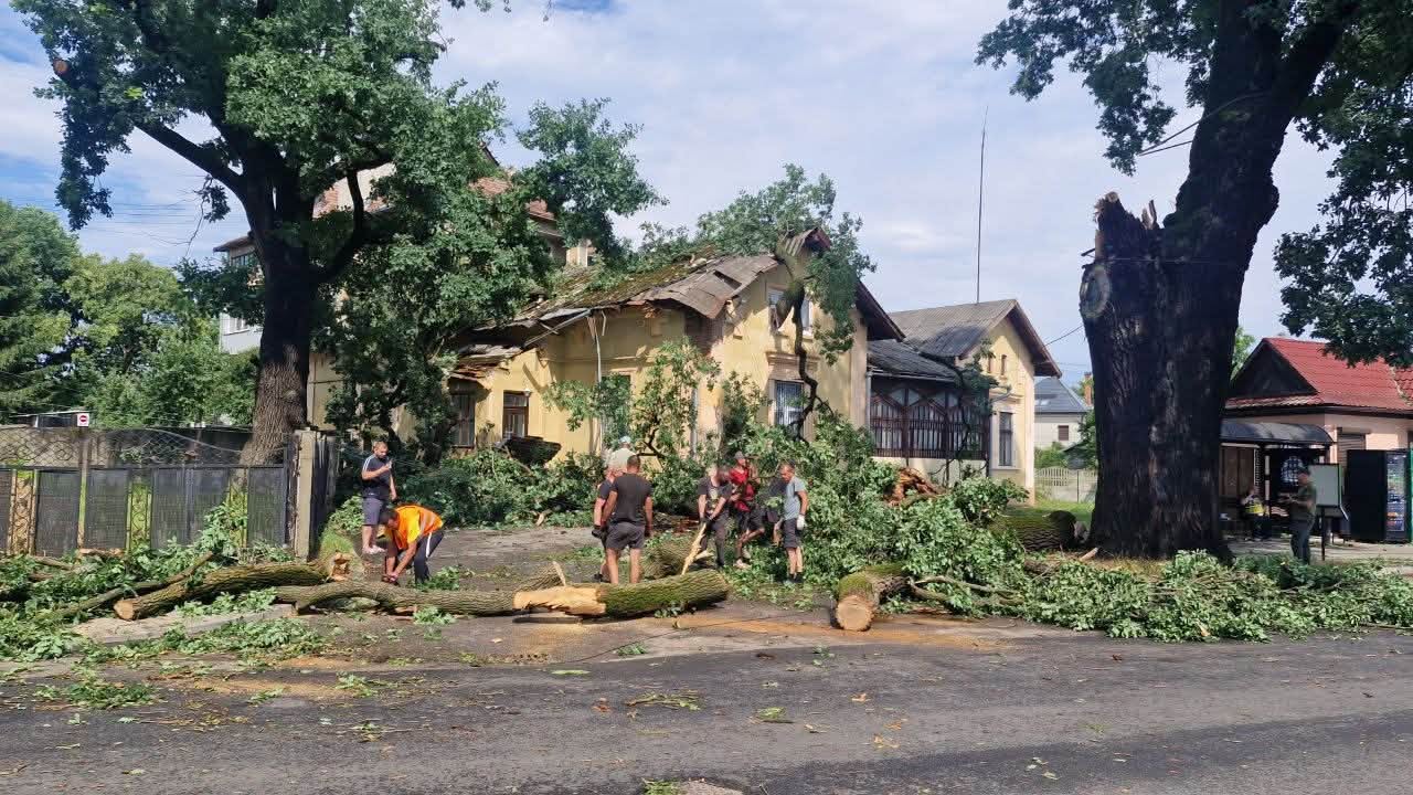 Буревій наробив лиха на Прикарпатті: Наслідки негоди (ФОТО)