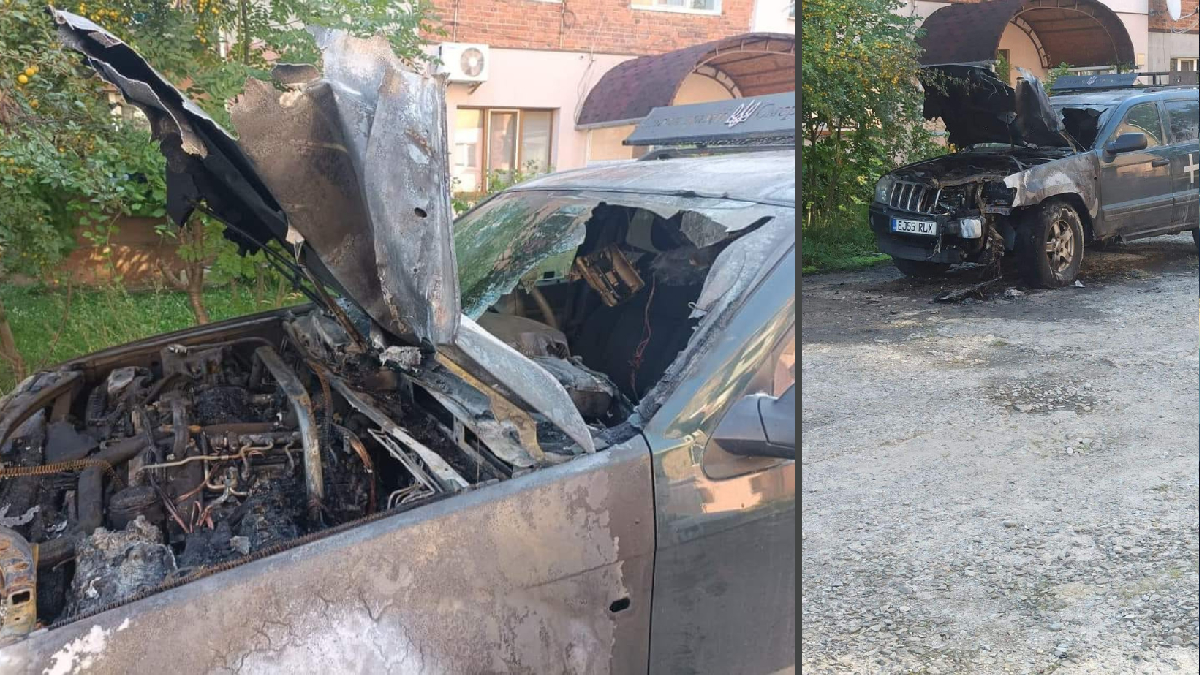 На Прикарпатті невідомі спалили авто військового, який приїхав у відпустку: деталі