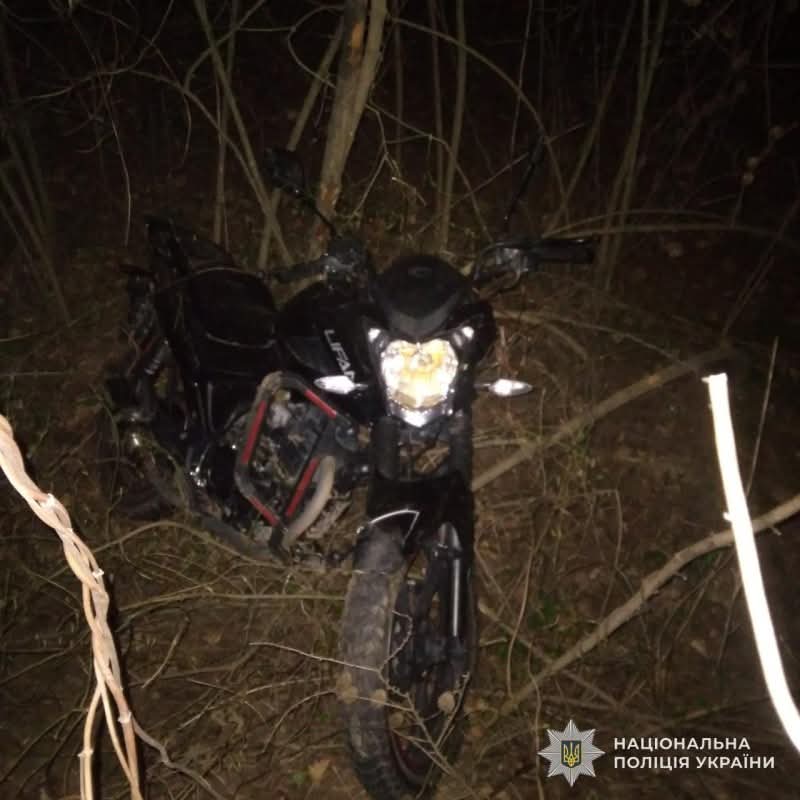 На Львівщині мотоцикліст вилетів з дороги: деталі аварії (фото)