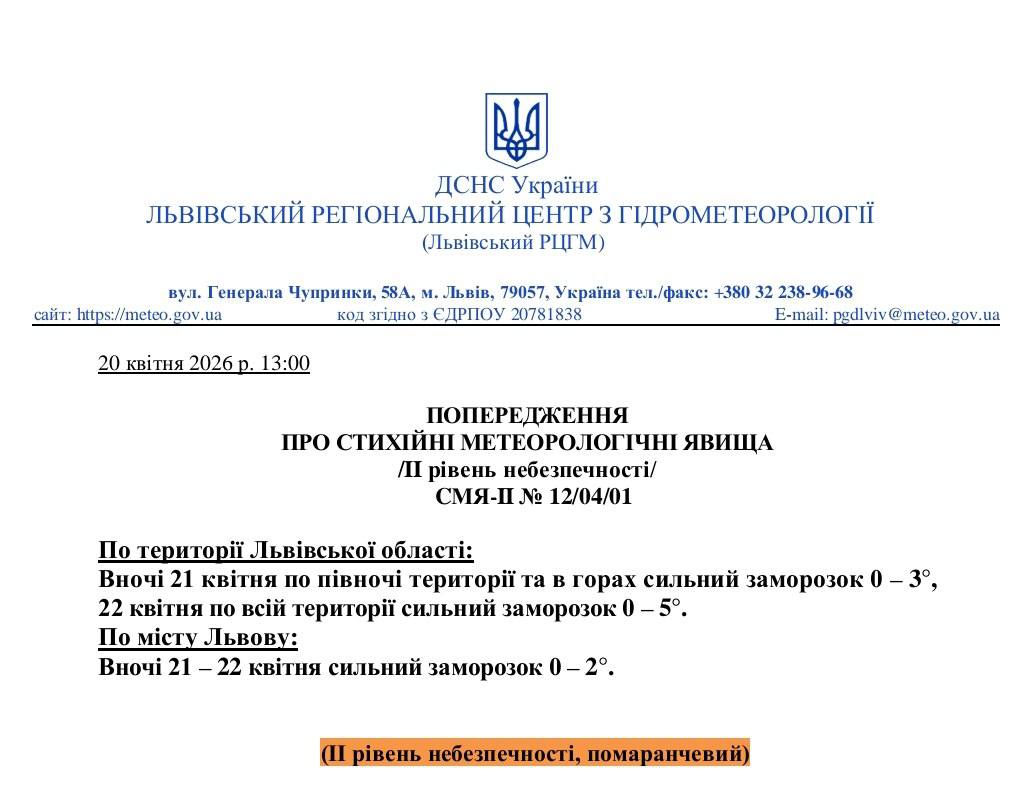 Синоптики шокували прогнозом погоди на вівторок, 21 квітня