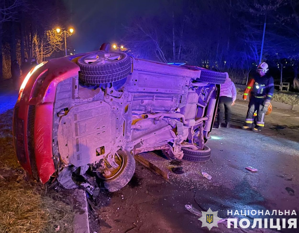 У Шептицькому на Львівщині п'яний водій здійснив ДТП (фото)