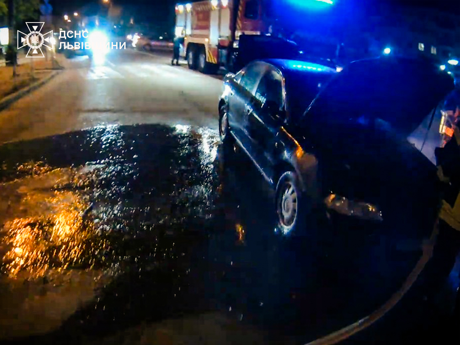 У Бориславі під час руху загорівся автомобіль