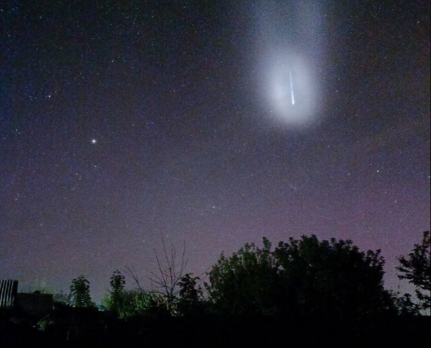 Над Україною спалахнув носій SpaceX Falcon 9