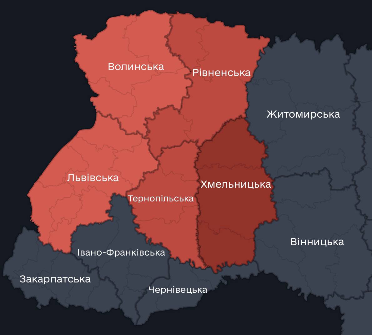 На Львівщині оголосили повітряну тривогу: що відомо