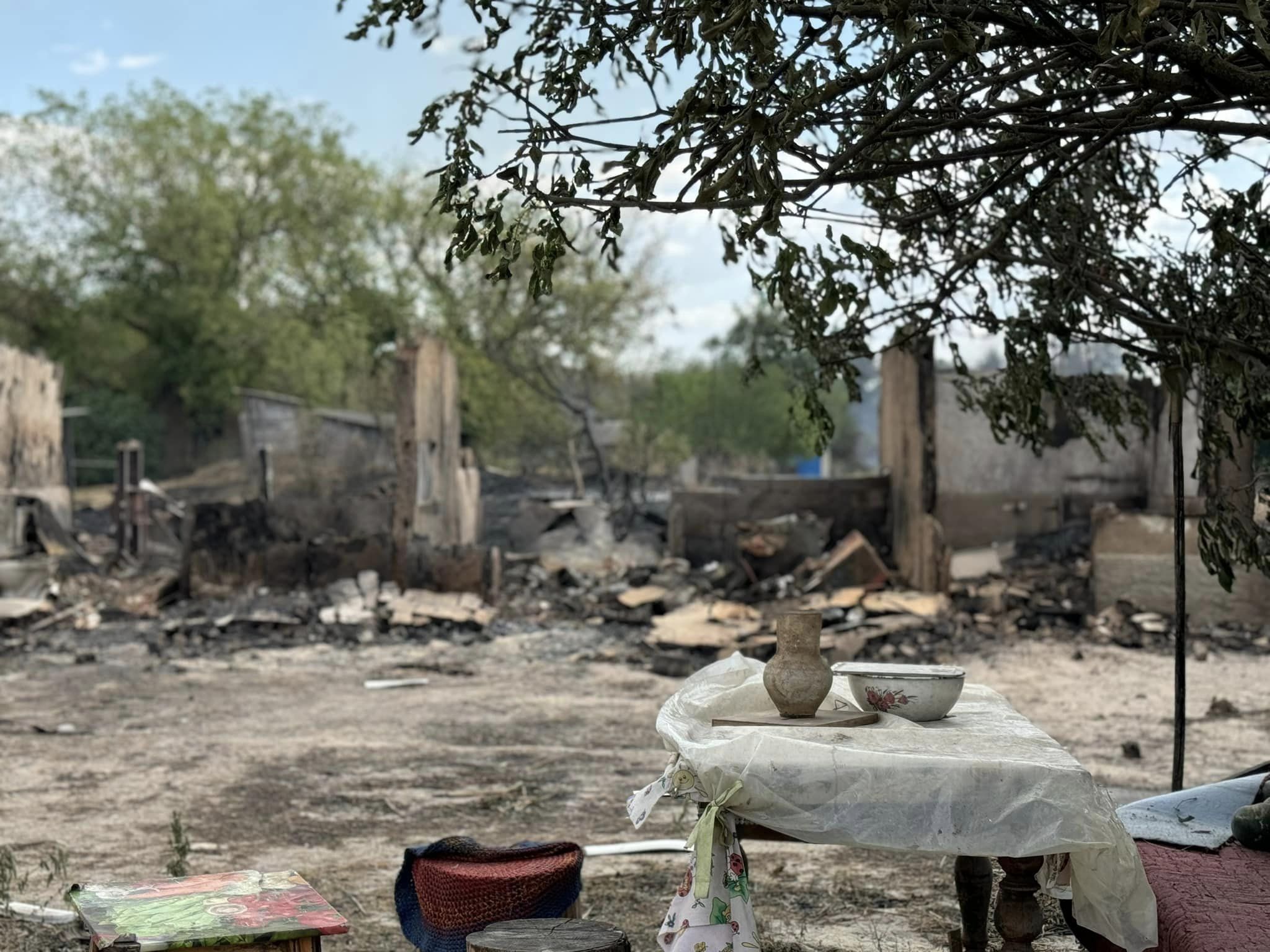 На Полтавщині масштабна лісова пожежа: евакуювали людей з п’яти сіл