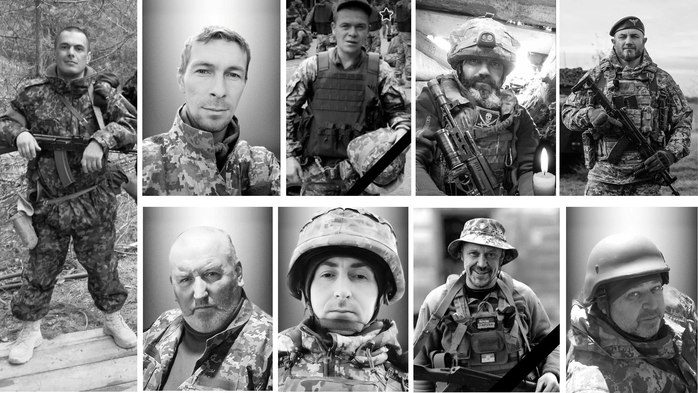 Боролися на різних напрямках. Львівщина прощається з дев’ятьма Героями