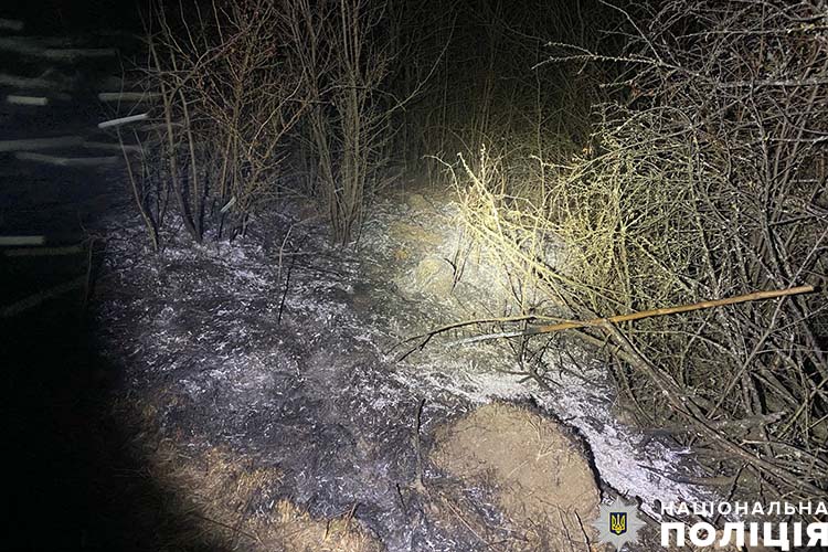 На Тернопільщині під час спалювання трави загинула жінка: фото з місця трагедії