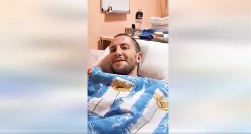 "Привіт пацанам передавайте". Важкопоранений воїн Андрій Дячишин записав звернення до побратимів