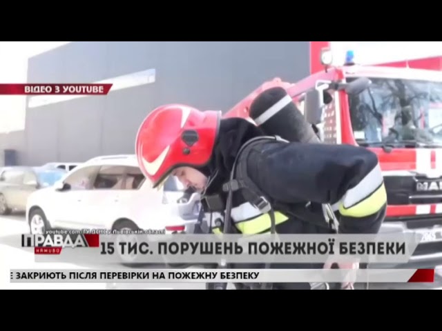 Пожежники виявили 15 тисяч порушень у громадських закладах