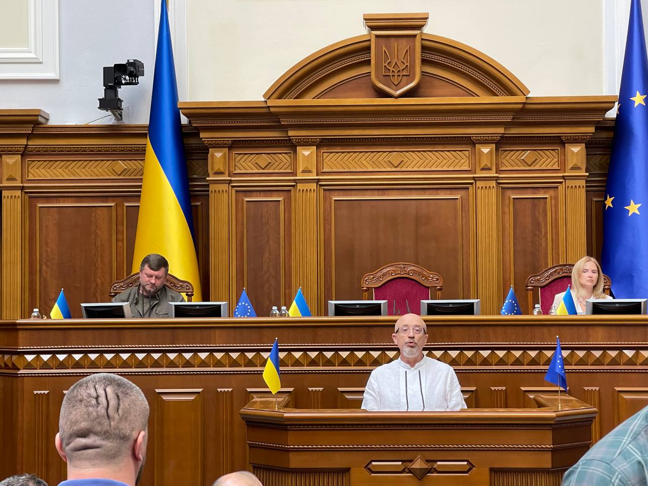 Парламент підтримав звільнення Резнікова з посади міністра оборони