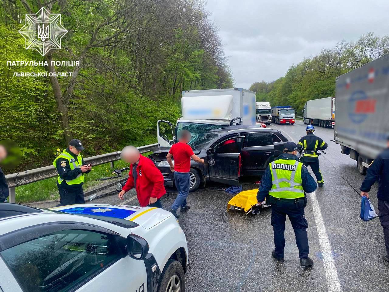 Через ДТП біля Винників поблизу Львова ускладнено дорожній рух