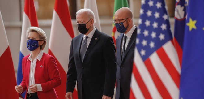 Саміт ЄС-США. Байден обговорив з керівниками ЄС Україну